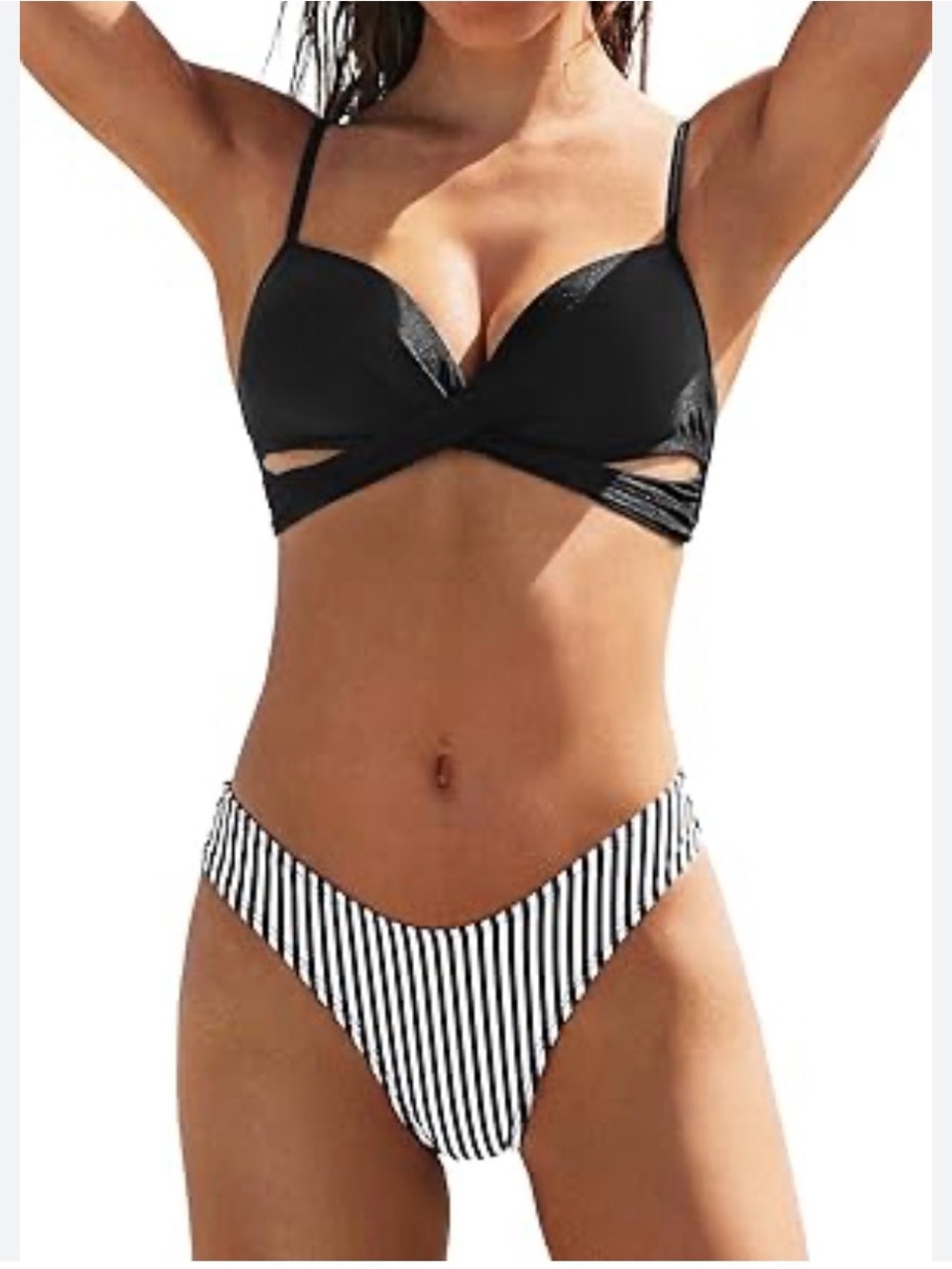 Cupshe NEW Women's Two Piece Bikini Swim Suit Size Small #260249